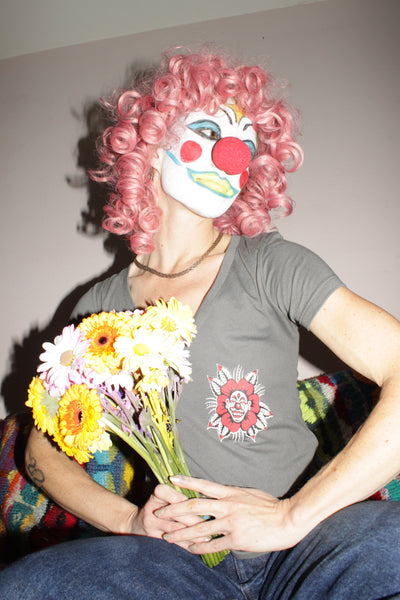 Cribbage Clown V-Neck Tee