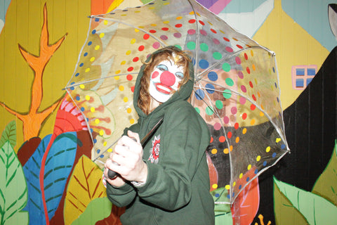 Cribbage Clown Green Pullover Hoodie