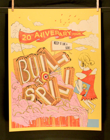 Built To Spill Keep It Like A Secret 20th Anniversary Tour Poster