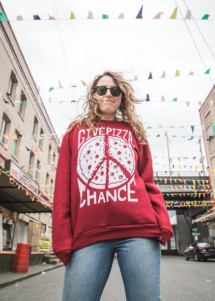 Give Pizza Chance Crewneck