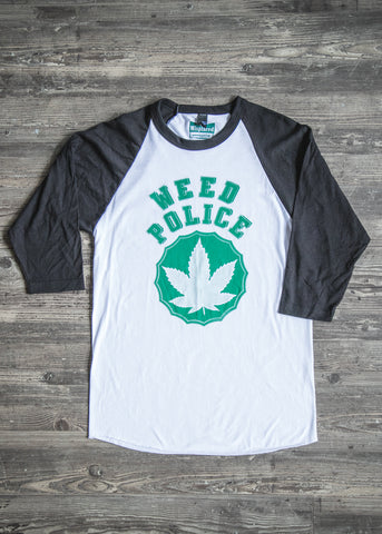 Weed Police Baseball Tee